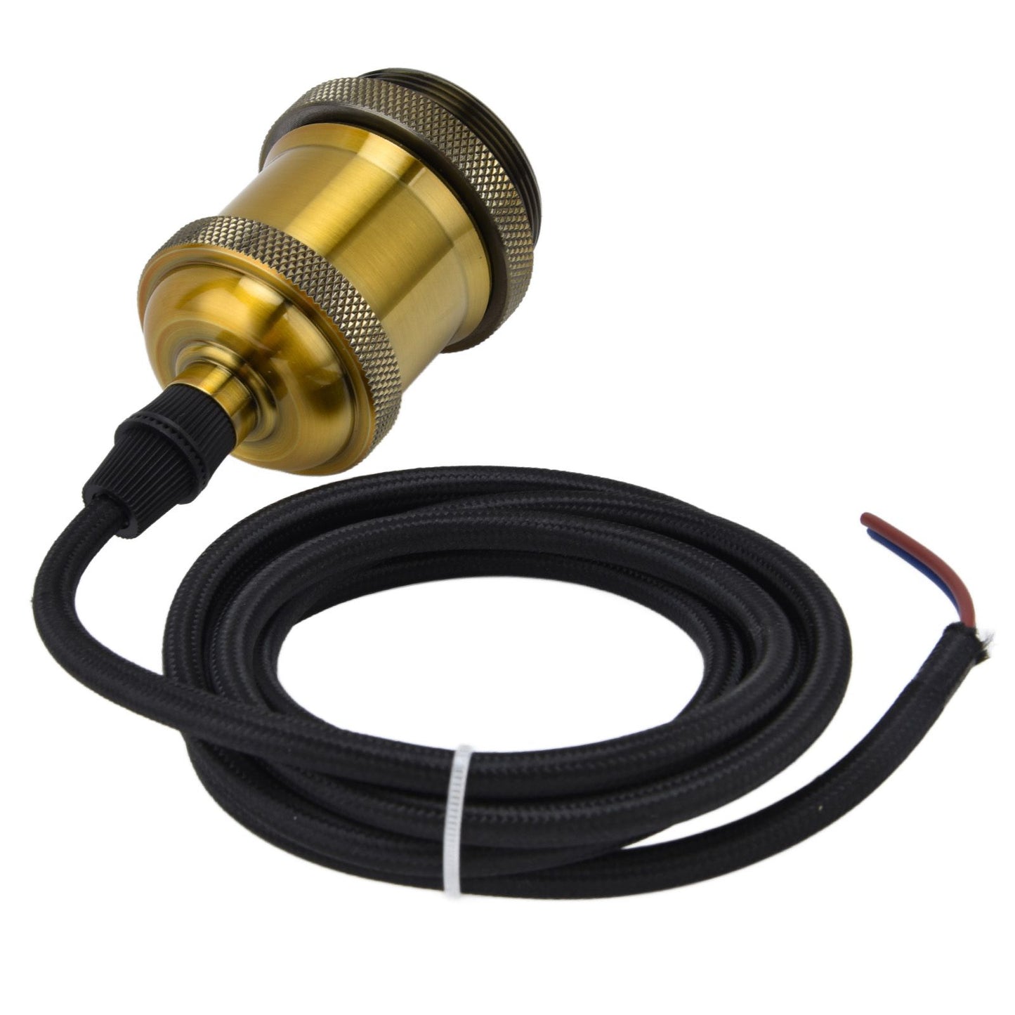 Retro Pendant Light Cord Kit Gold Hanging Plug In Lamp Socket Kit for DIY Light Fixtures V1294-YM0523-3119210201111