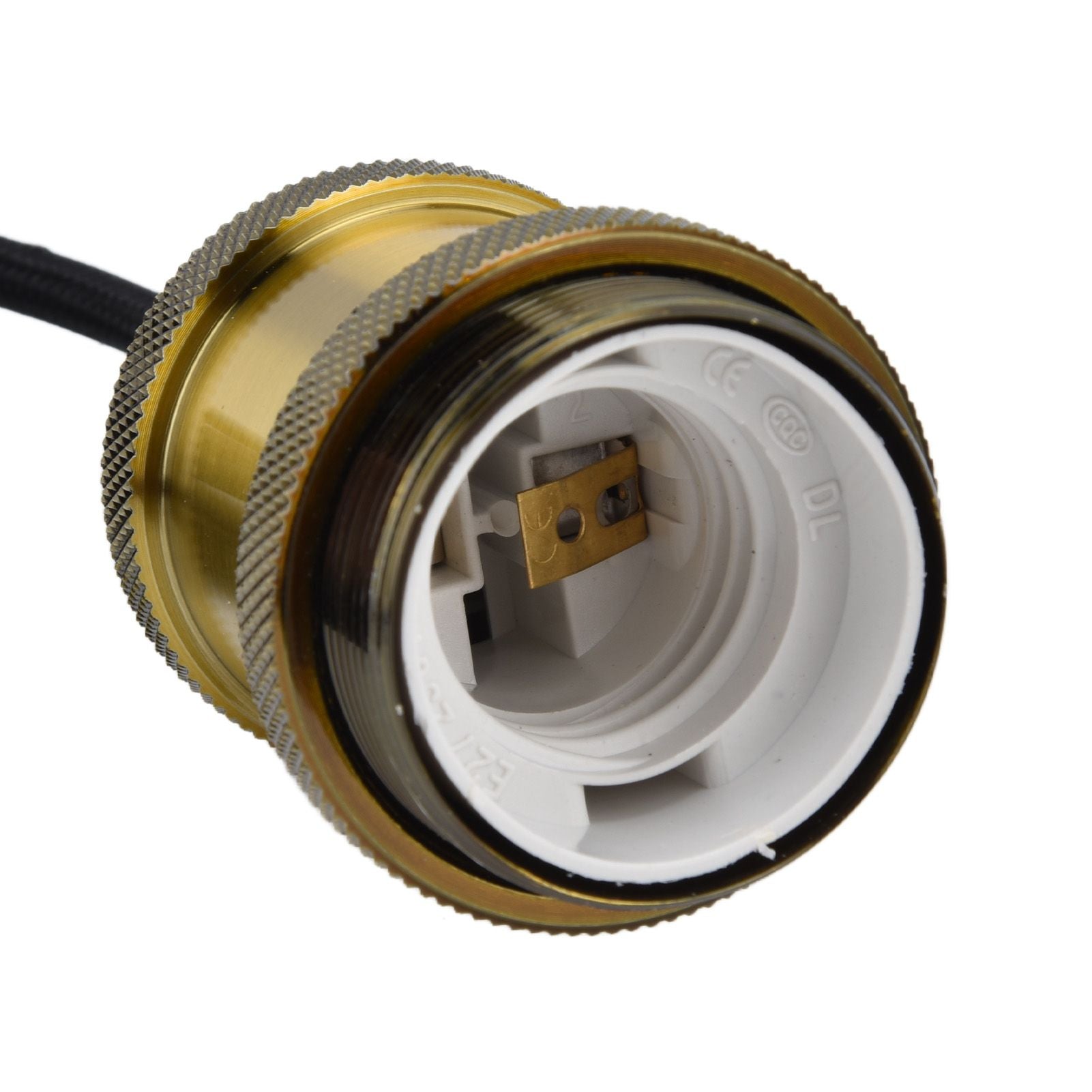 Retro Pendant Light Cord Kit Gold Hanging Plug In Lamp Socket Kit for DIY Light Fixtures V1294-YM0523-3119210201111