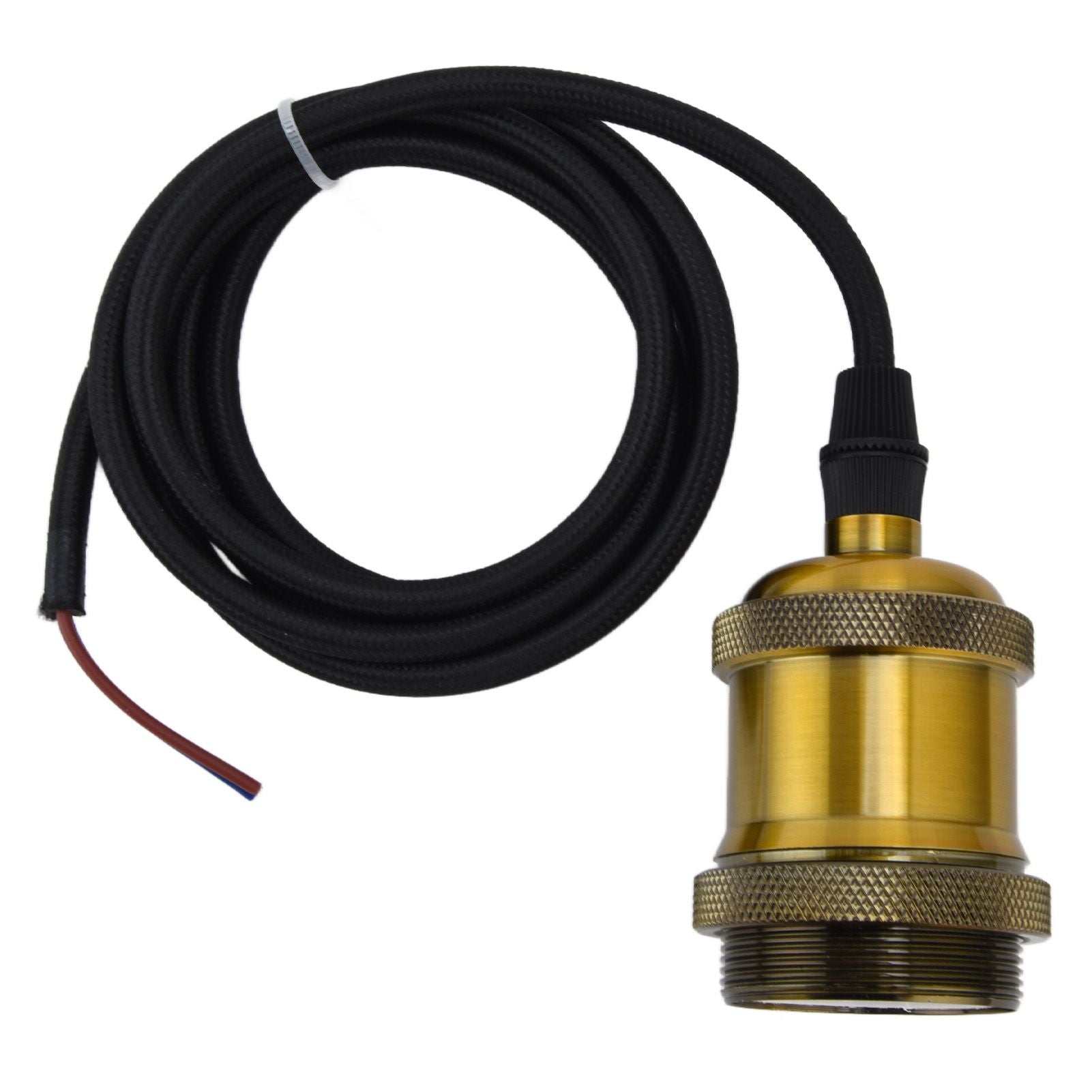 Retro Pendant Light Cord Kit Gold Hanging Plug In Lamp Socket Kit for DIY Light Fixtures V1294-YM0523-3119210201111