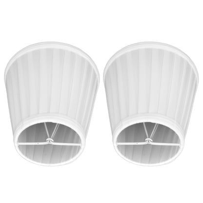 2 Pcs Double Small Lamp Shade Clip On Bulb Comfortable Material Barrel Fabric Lampshade for Table Chandelier V1294-YM0523-3119210203611