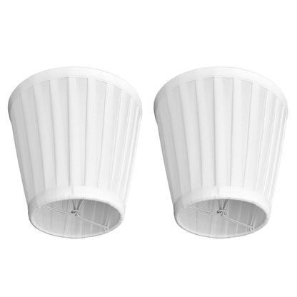 2 Pcs Double Small Lamp Shade Clip On Bulb Comfortable Material Barrel Fabric Lampshade for Table Chandelier V1294-YM0523-3119210203611