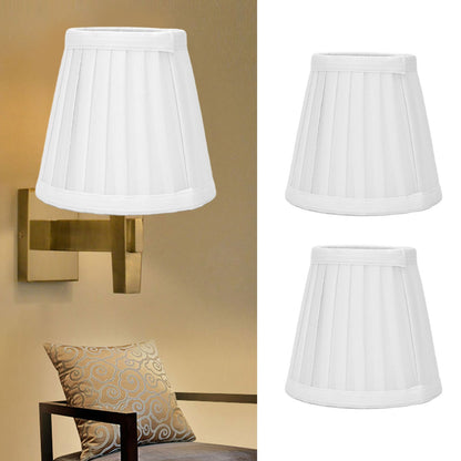 2 Pcs Double Small Lamp Shade Clip On Bulb Comfortable Material Barrel Fabric Lampshade for Table Chandelier V1294-YM0523-3119210203611