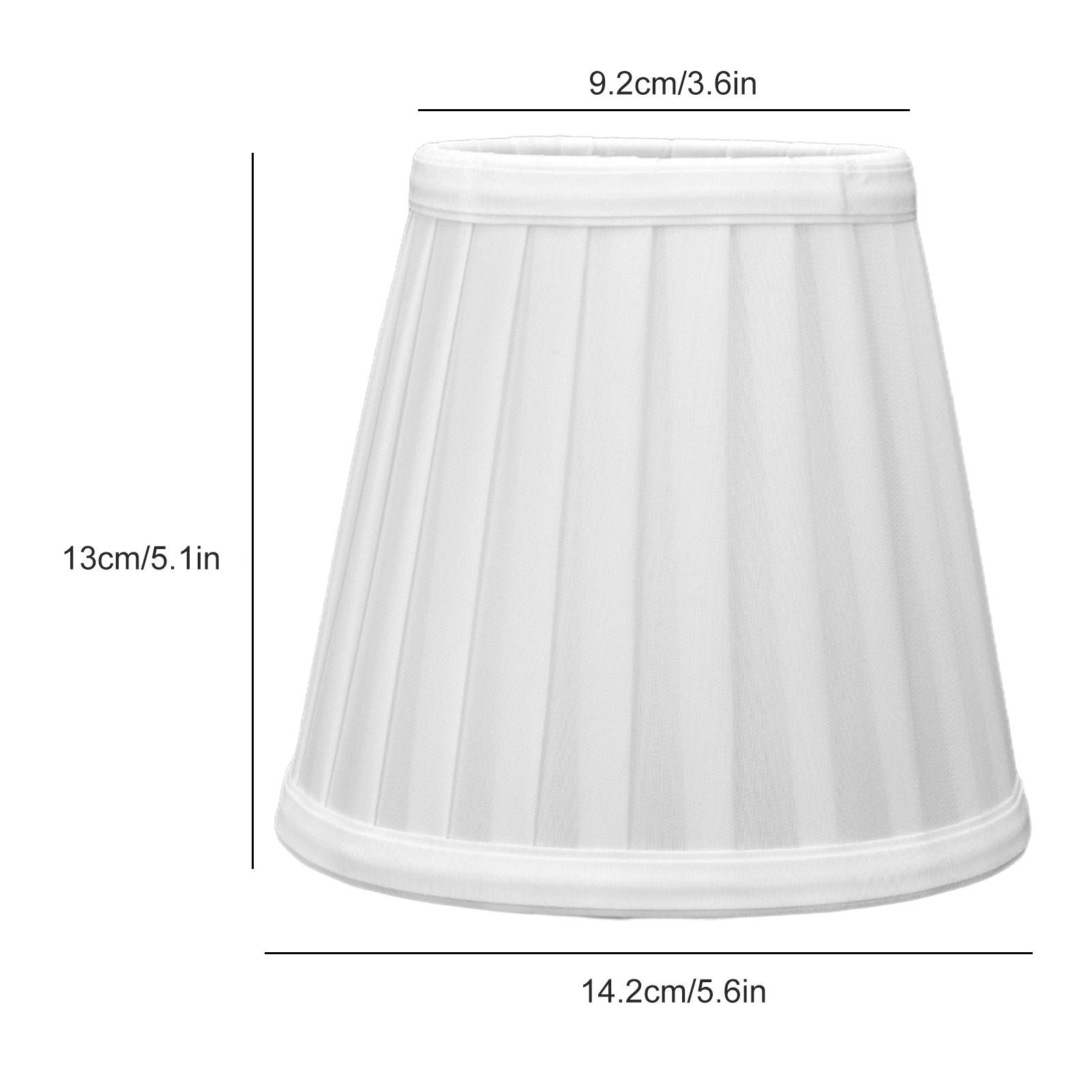 2 Pcs Double Small Lamp Shade Clip On Bulb Comfortable Material Barrel Fabric Lampshade for Table Chandelier V1294-YM0523-3119210203611