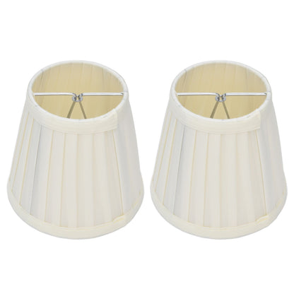 2 Pcs Double Small Lamp Shade Clip On Bulb Comfortable Material Barrel Fabric Lampshade for Table Chandelier V1294-YM0523-3119210203612