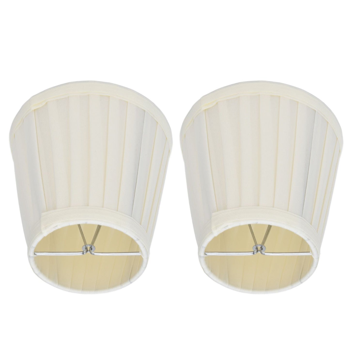 2 Pcs Double Small Lamp Shade Clip On Bulb Comfortable Material Barrel Fabric Lampshade for Table Chandelier V1294-YM0523-3119210203612