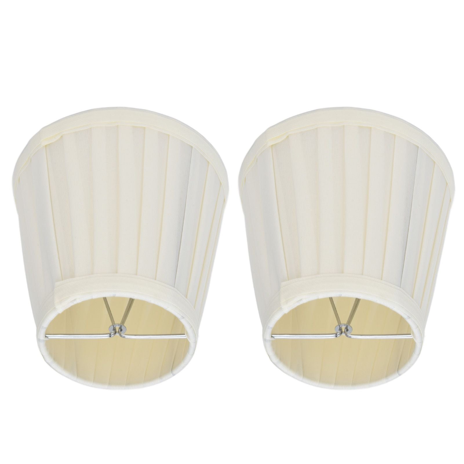 2 Pcs Double Small Lamp Shade Clip On Bulb Comfortable Material Barrel Fabric Lampshade for Table Chandelier V1294-YM0523-3119210203612