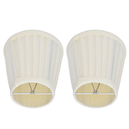 2 Pcs Double Small Lamp Shade Clip On Bulb Comfortable Material Barrel Fabric Lampshade for Table Chandelier V1294-YM0523-3119210203612