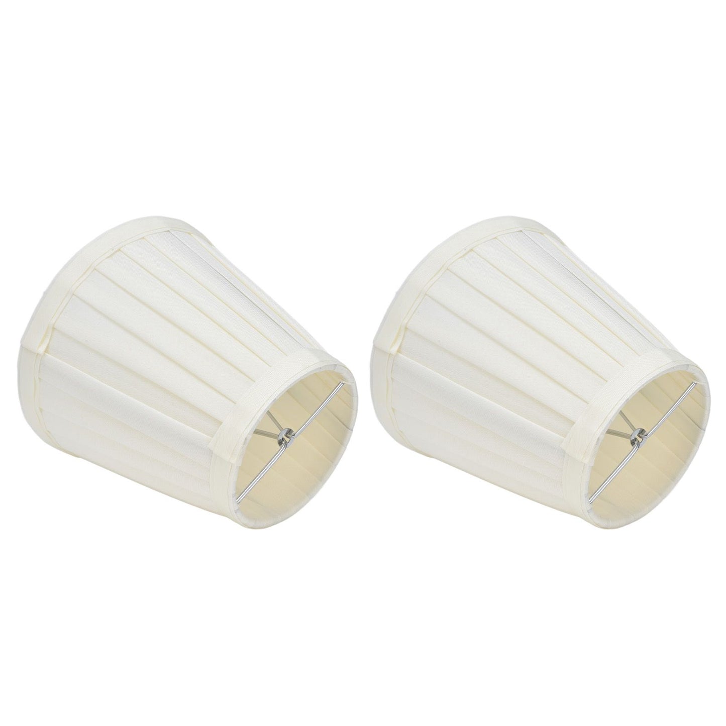 2 Pcs Double Small Lamp Shade Clip On Bulb Comfortable Material Barrel Fabric Lampshade for Table Chandelier V1294-YM0523-3119210203612