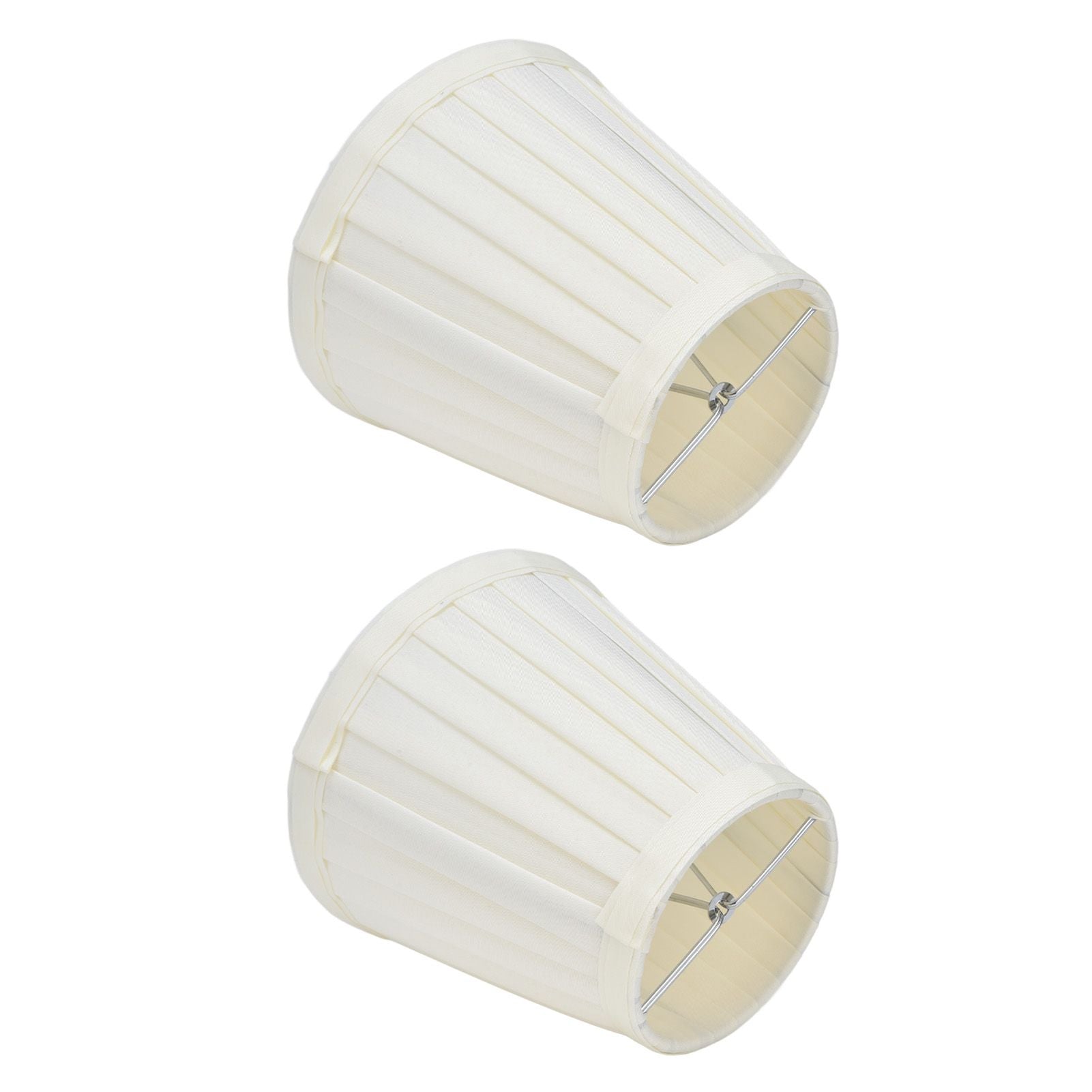 2 Pcs Double Small Lamp Shade Clip On Bulb Comfortable Material Barrel Fabric Lampshade for Table Chandelier V1294-YM0523-3119210203612
