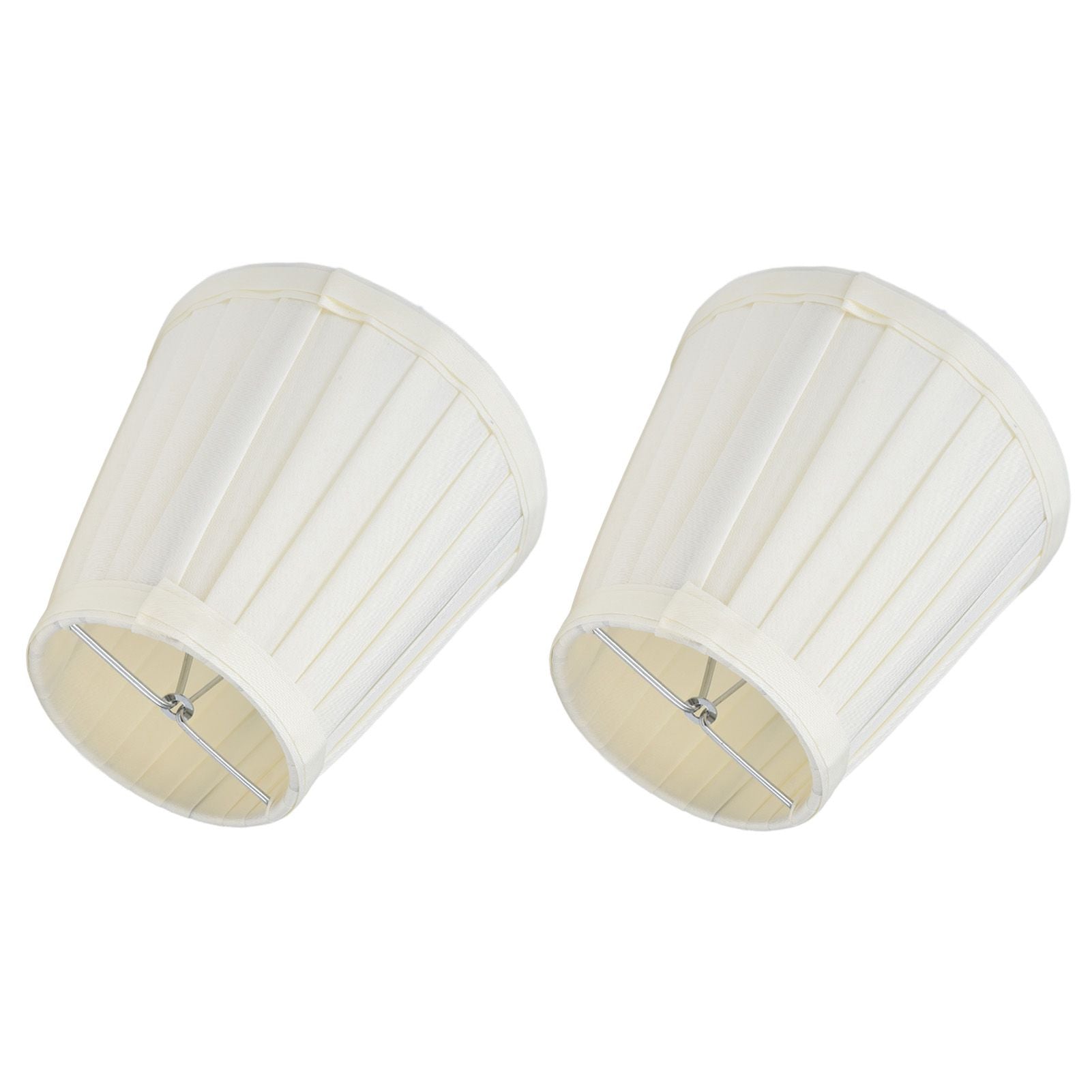 2 Pcs Double Small Lamp Shade Clip On Bulb Comfortable Material Barrel Fabric Lampshade for Table Chandelier V1294-YM0523-3119210203612