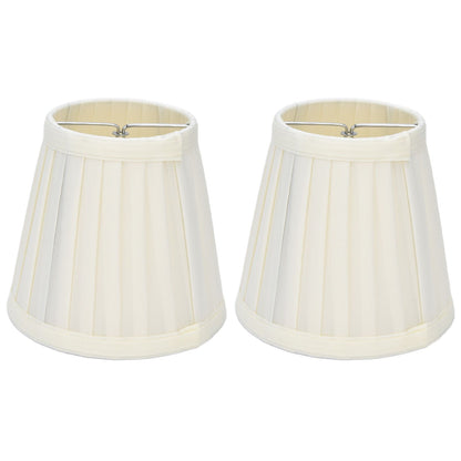 2 Pcs Double Small Lamp Shade Clip On Bulb Comfortable Material Barrel Fabric Lampshade for Table Chandelier V1294-YM0523-3119210203612