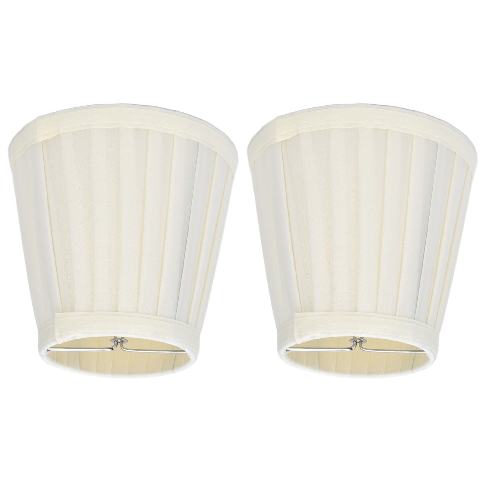 2 Pcs Double Small Lamp Shade Clip On Bulb Comfortable Material Barrel Fabric Lampshade for Table Chandelier V1294-YM0523-3119210203612
