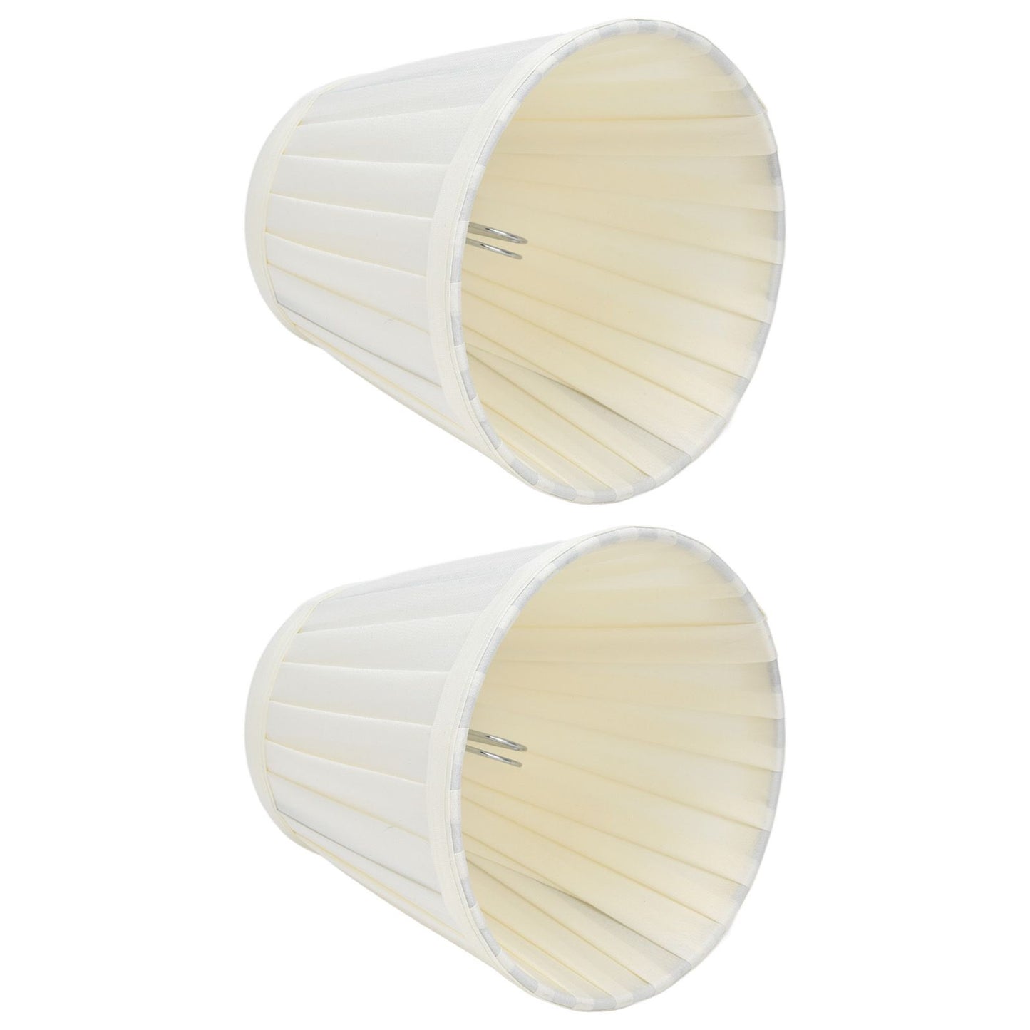 2 Pcs Double Small Lamp Shade Clip On Bulb Comfortable Material Barrel Fabric Lampshade for Table Chandelier V1294-YM0523-3119210203612