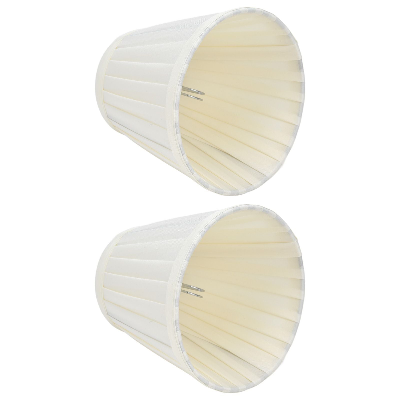 2 Pcs Double Small Lamp Shade Clip On Bulb Comfortable Material Barrel Fabric Lampshade for Table Chandelier V1294-YM0523-3119210203612