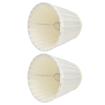 2 Pcs Double Small Lamp Shade Clip On Bulb Comfortable Material Barrel Fabric Lampshade for Table Chandelier V1294-YM0523-3119210203612