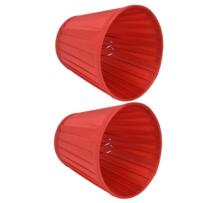2 Pcs Double Small Lamp Shade Clip On Bulb Comfortable Material Barrel Fabric Lampshade for Table Chandelier V1294-YM0523-3119210203613