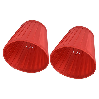2 Pcs Double Small Lamp Shade Clip On Bulb Comfortable Material Barrel Fabric Lampshade for Table Chandelier V1294-YM0523-3119210203613