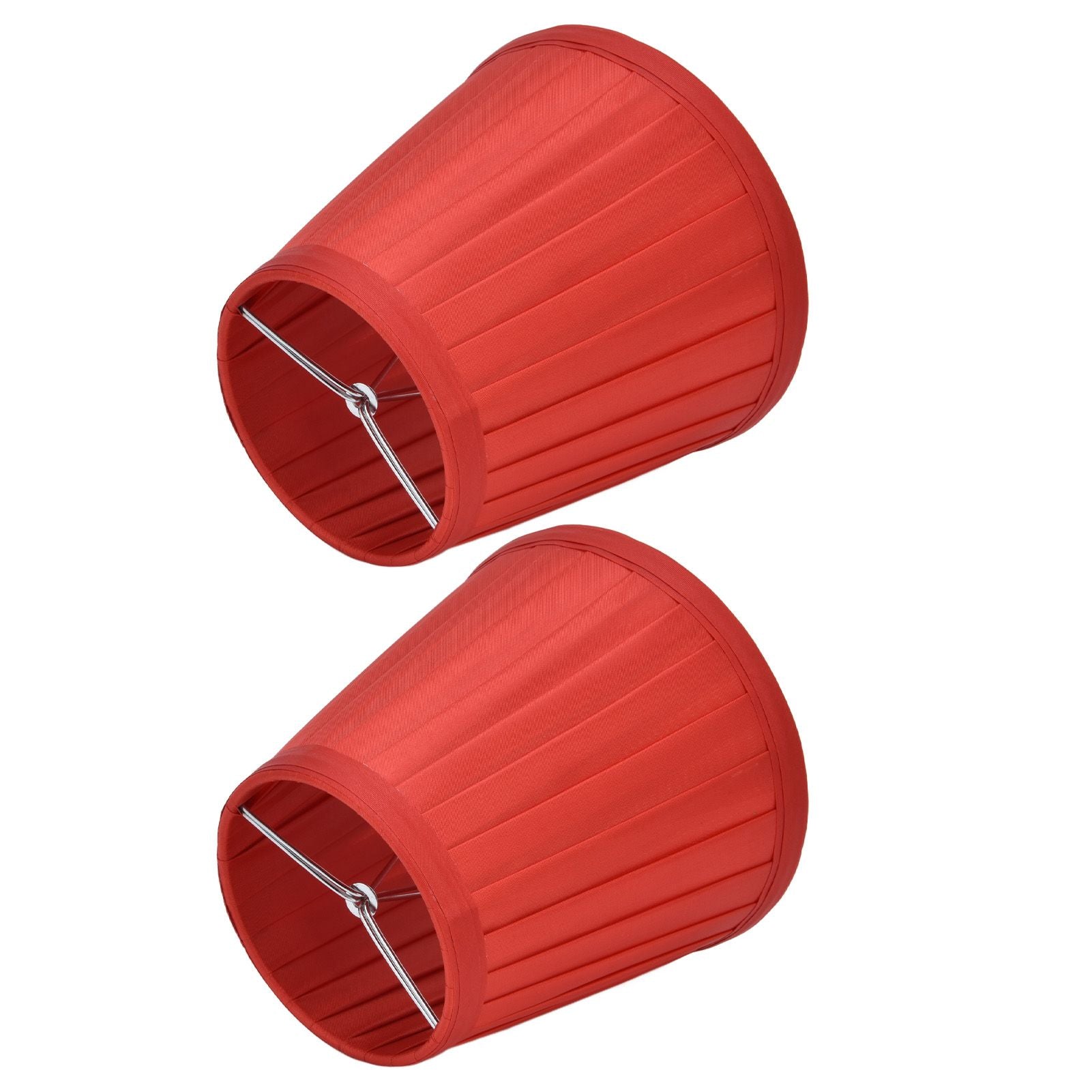 2 Pcs Double Small Lamp Shade Clip On Bulb Comfortable Material Barrel Fabric Lampshade for Table Chandelier V1294-YM0523-3119210203613
