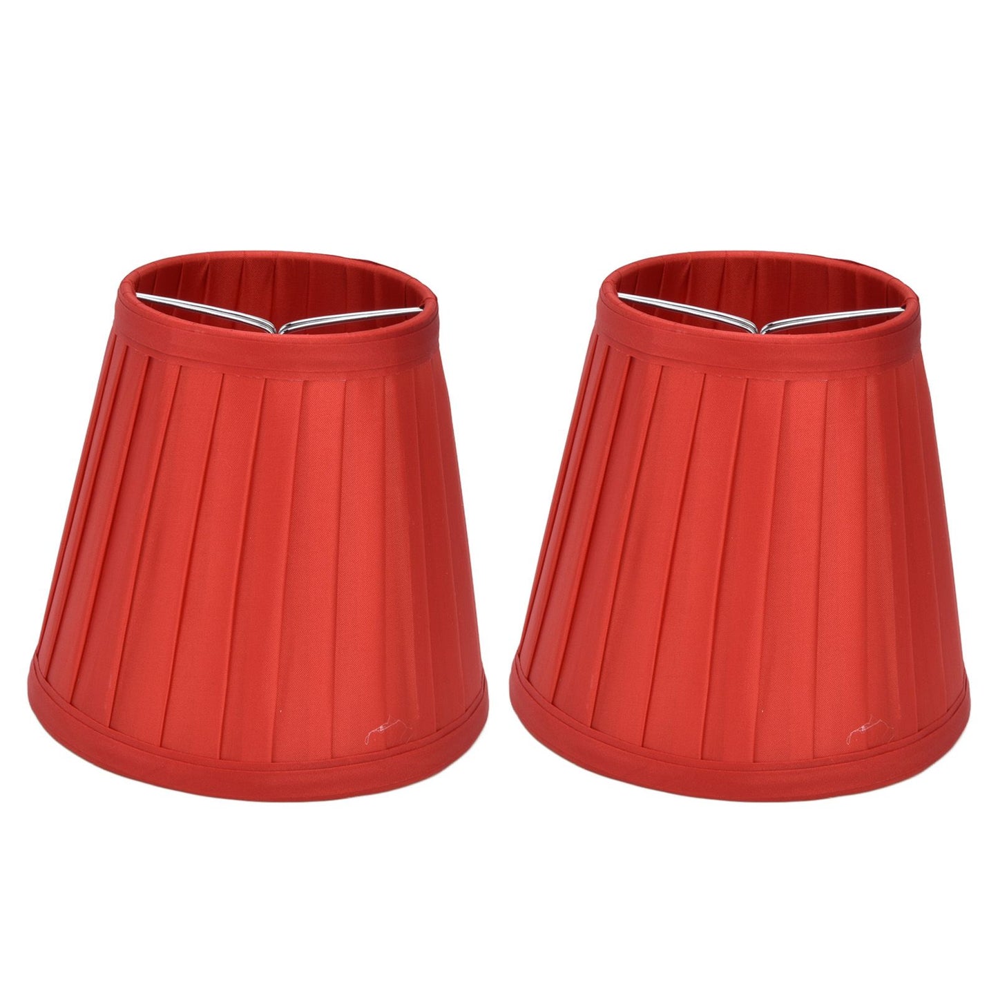 2 Pcs Double Small Lamp Shade Clip On Bulb Comfortable Material Barrel Fabric Lampshade for Table Chandelier V1294-YM0523-3119210203613