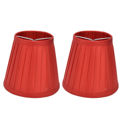 2 Pcs Double Small Lamp Shade Clip On Bulb Comfortable Material Barrel Fabric Lampshade for Table Chandelier V1294-YM0523-3119210203613
