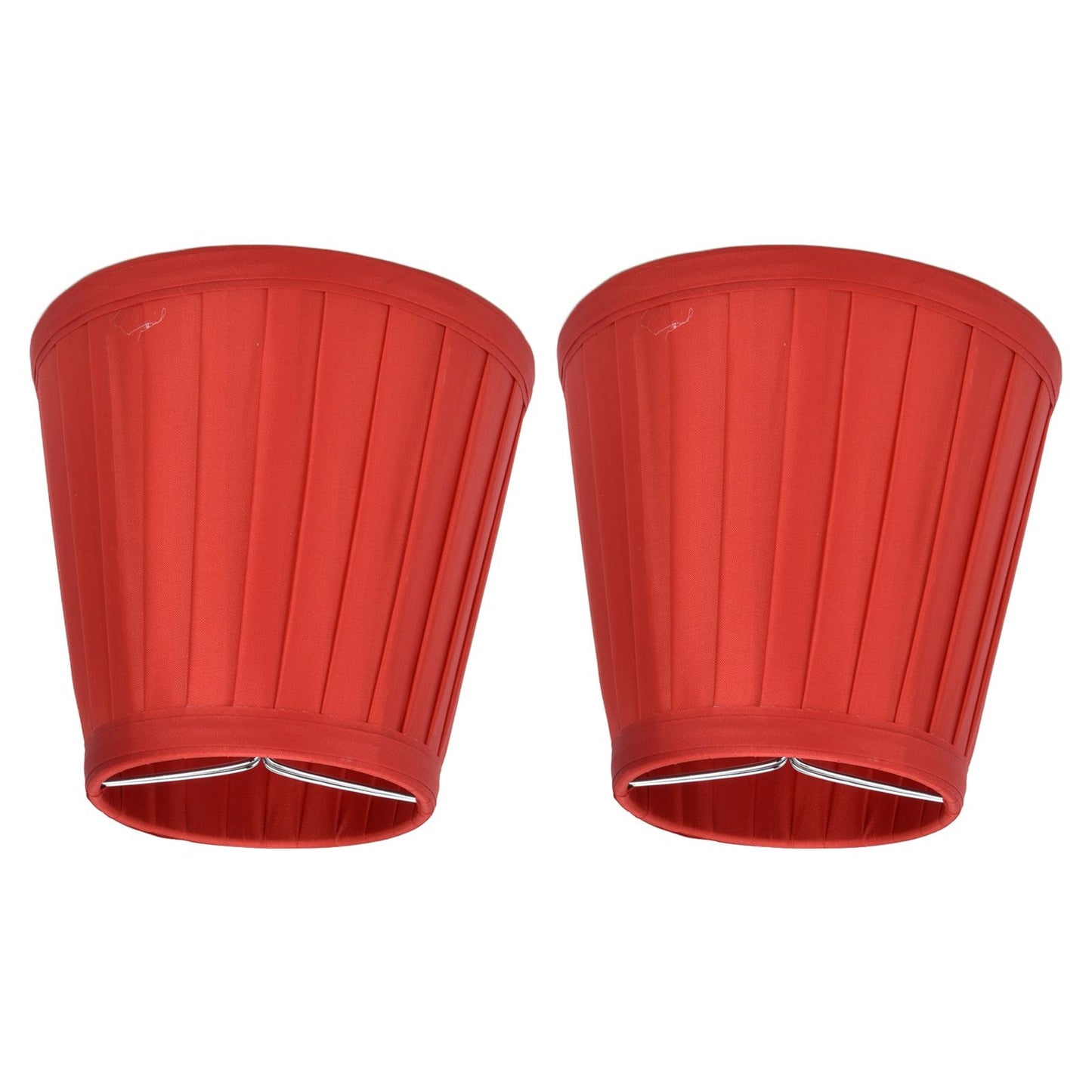2 Pcs Double Small Lamp Shade Clip On Bulb Comfortable Material Barrel Fabric Lampshade for Table Chandelier V1294-YM0523-3119210203613
