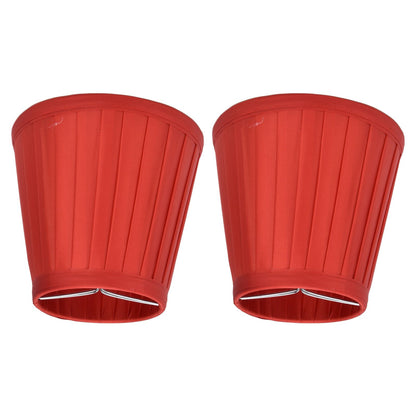 2 Pcs Double Small Lamp Shade Clip On Bulb Comfortable Material Barrel Fabric Lampshade for Table Chandelier V1294-YM0523-3119210203613