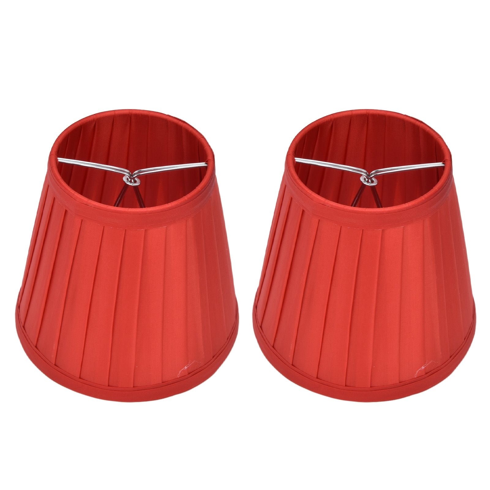 2 Pcs Double Small Lamp Shade Clip On Bulb Comfortable Material Barrel Fabric Lampshade for Table Chandelier V1294-YM0523-3119210203613