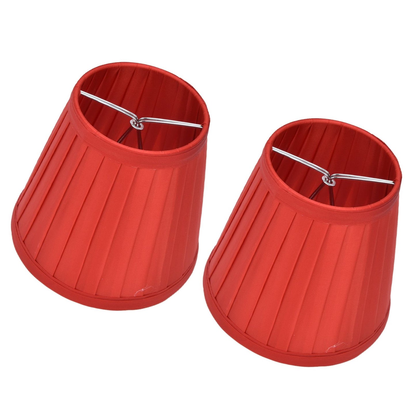 2 Pcs Double Small Lamp Shade Clip On Bulb Comfortable Material Barrel Fabric Lampshade for Table Chandelier V1294-YM0523-3119210203613