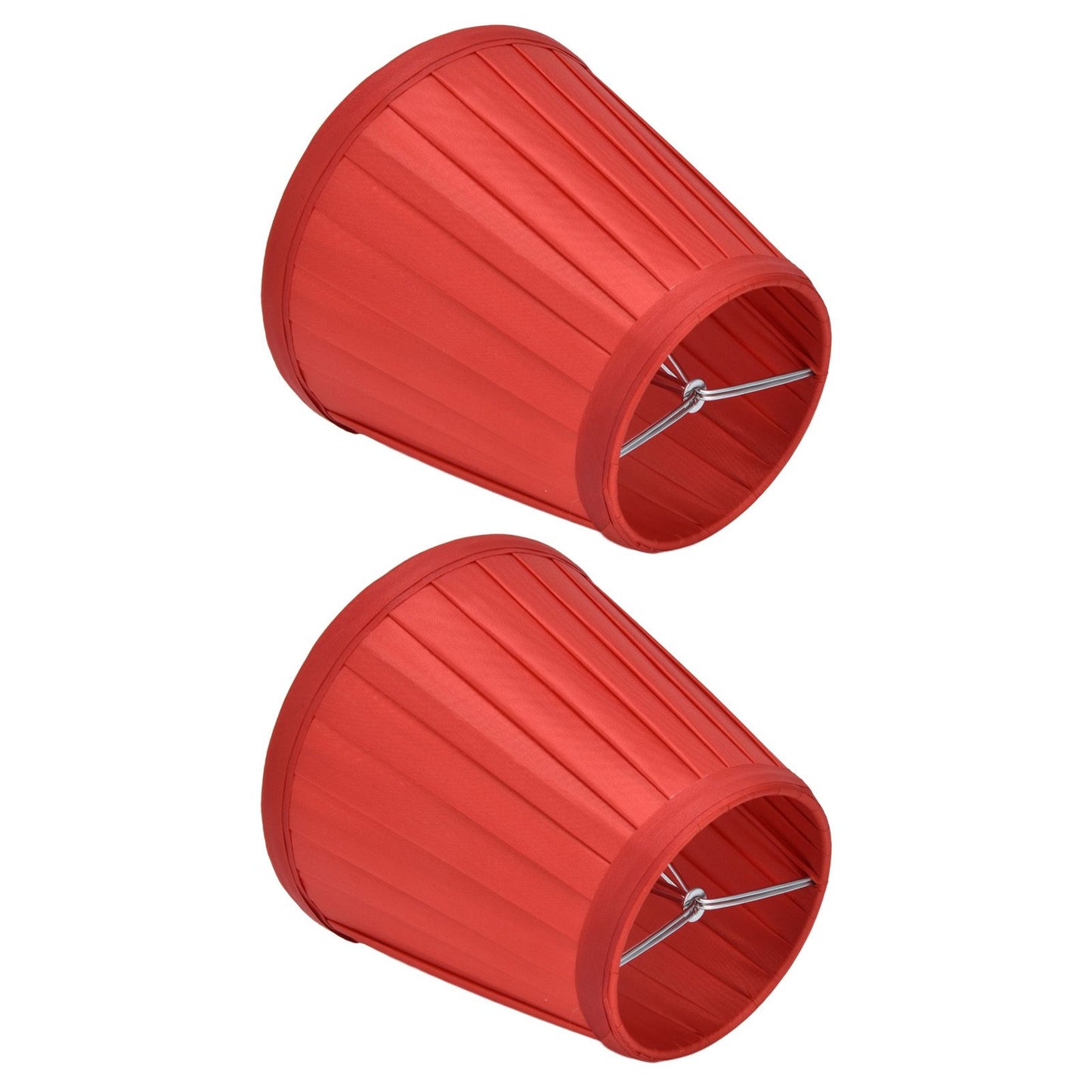 2 Pcs Double Small Lamp Shade Clip On Bulb Comfortable Material Barrel Fabric Lampshade for Table Chandelier V1294-YM0523-3119210203613