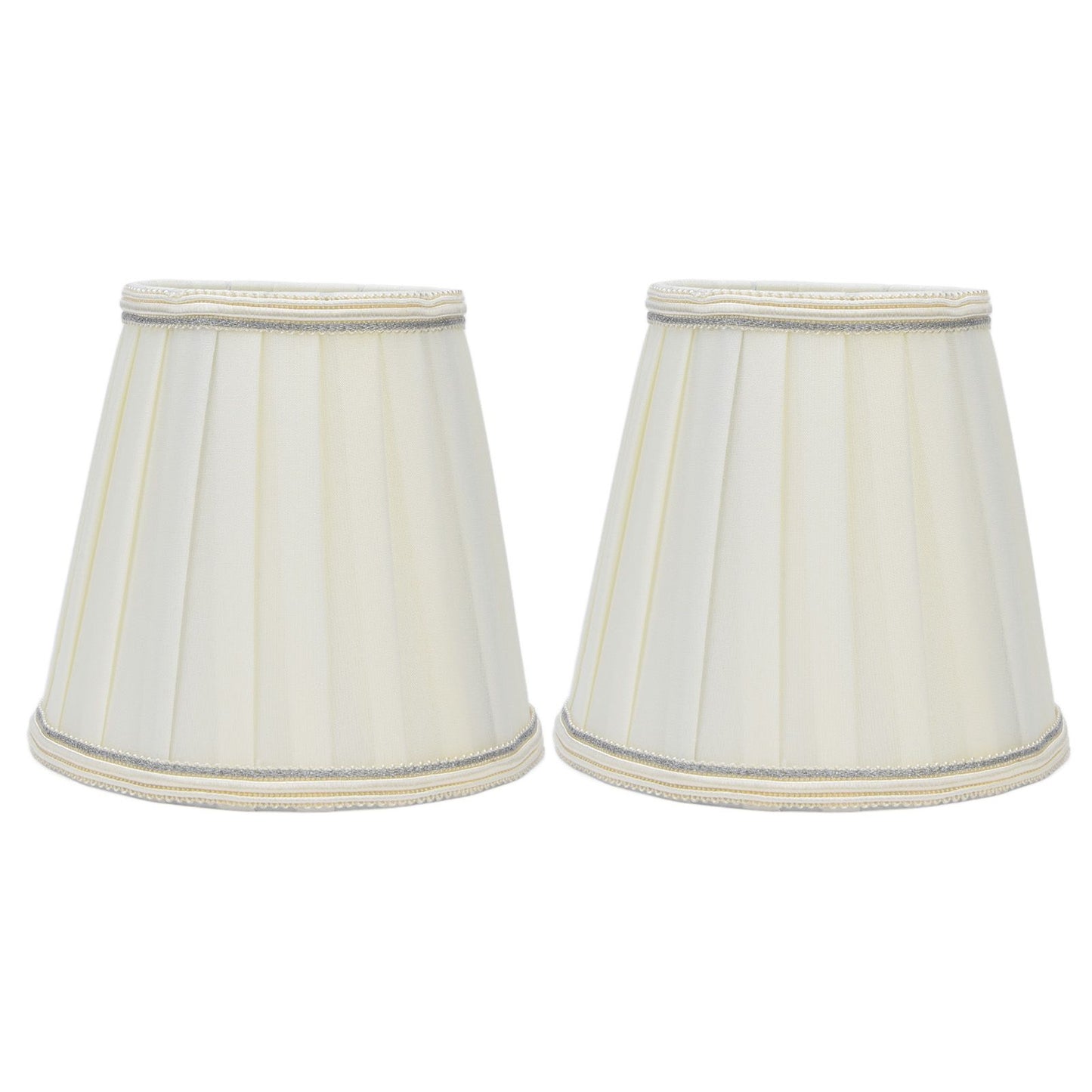 2 Pcs Double Small Lamp Shade Clip On Bulb Comfortable Material Barrel Fabric Lampshade for Table Chandelier V1294-YM0523-3119210203614