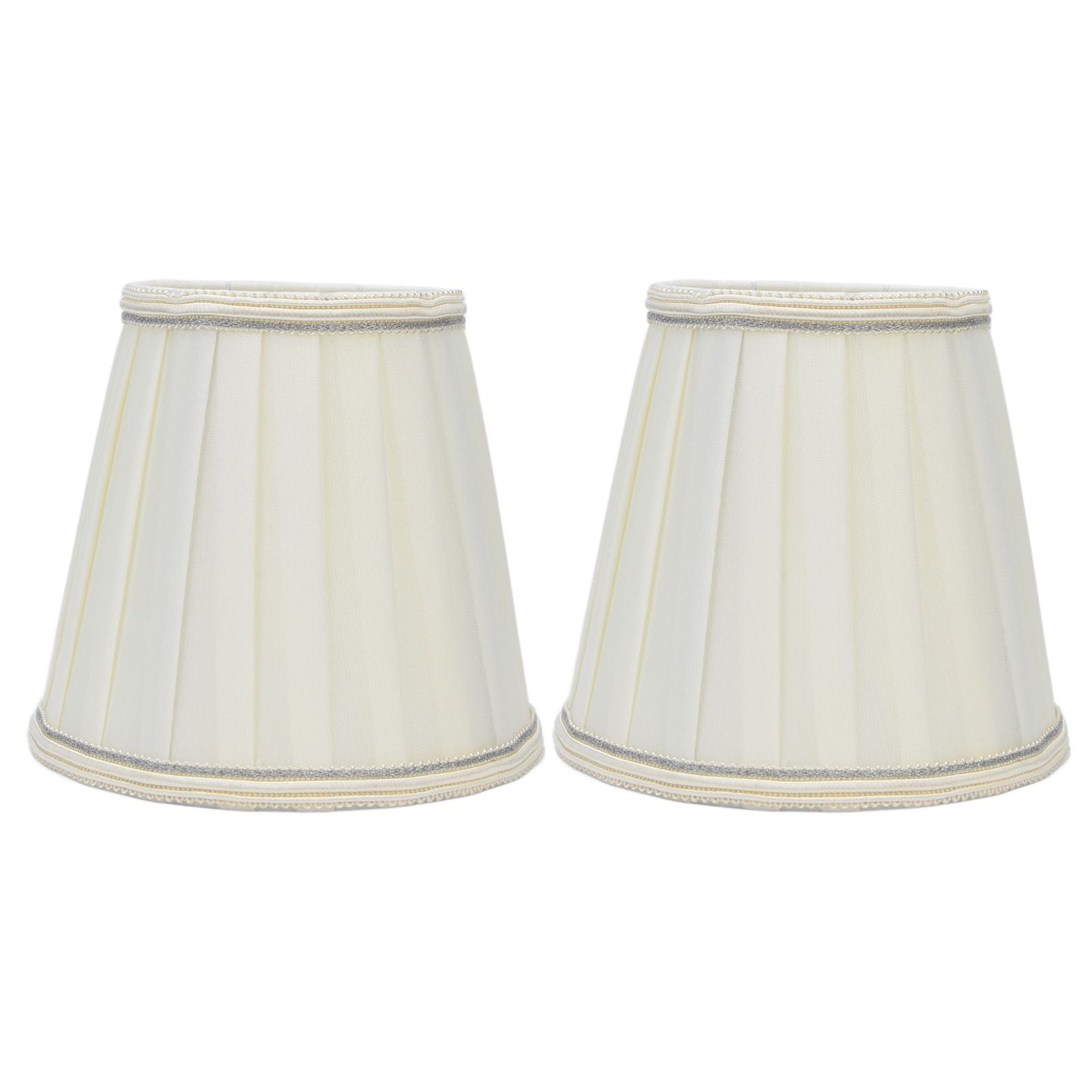 2 Pcs Double Small Lamp Shade Clip On Bulb Comfortable Material Barrel Fabric Lampshade for Table Chandelier V1294-YM0523-3119210203614