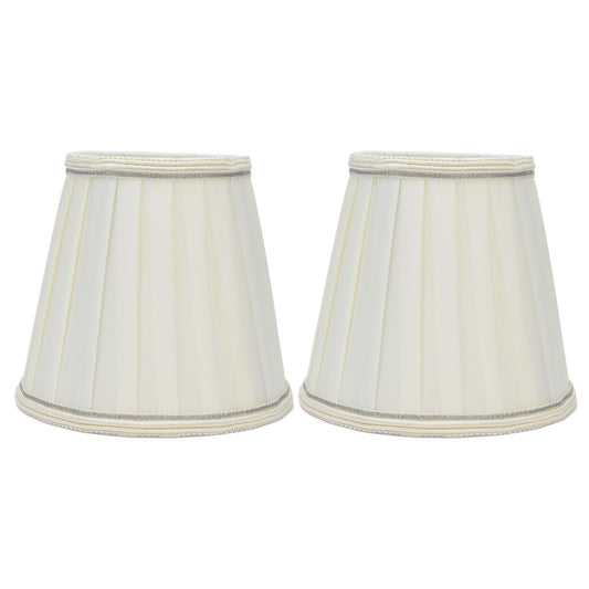 2 Pcs Double Small Lamp Shade Clip On Bulb Comfortable Material Barrel Fabric Lampshade for Table Chandelier V1294-YM0523-3119210203614