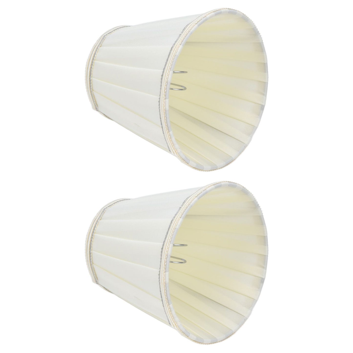 2 Pcs Double Small Lamp Shade Clip On Bulb Comfortable Material Barrel Fabric Lampshade for Table Chandelier V1294-YM0523-3119210203614