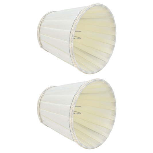 2 Pcs Double Small Lamp Shade Clip On Bulb Comfortable Material Barrel Fabric Lampshade for Table Chandelier V1294-YM0523-3119210203614
