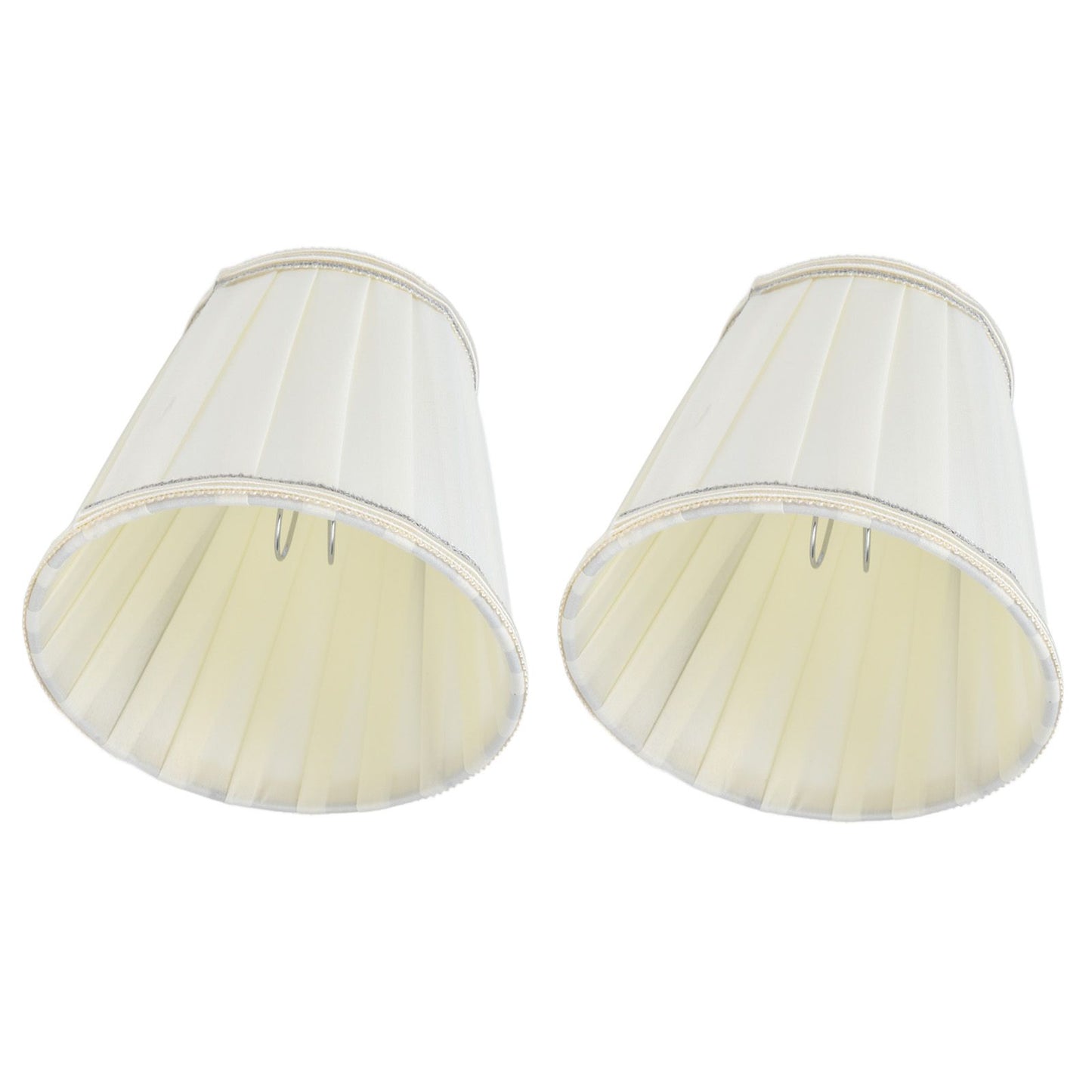 2 Pcs Double Small Lamp Shade Clip On Bulb Comfortable Material Barrel Fabric Lampshade for Table Chandelier V1294-YM0523-3119210203614