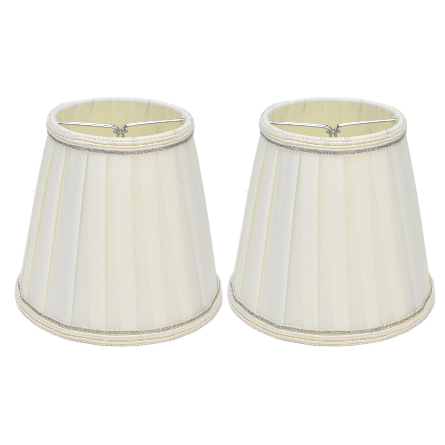 2 Pcs Double Small Lamp Shade Clip On Bulb Comfortable Material Barrel Fabric Lampshade for Table Chandelier V1294-YM0523-3119210203614