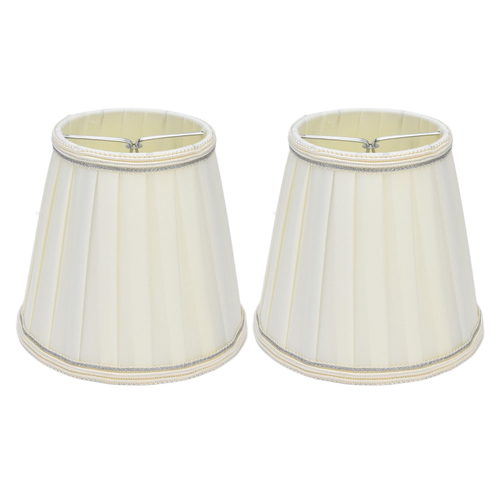 2 Pcs Double Small Lamp Shade Clip On Bulb Comfortable Material Barrel Fabric Lampshade for Table Chandelier V1294-YM0523-3119210203614