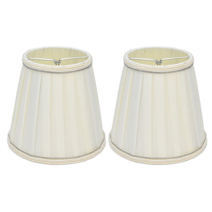 2 Pcs Double Small Lamp Shade Clip On Bulb Comfortable Material Barrel Fabric Lampshade for Table Chandelier V1294-YM0523-3119210203614