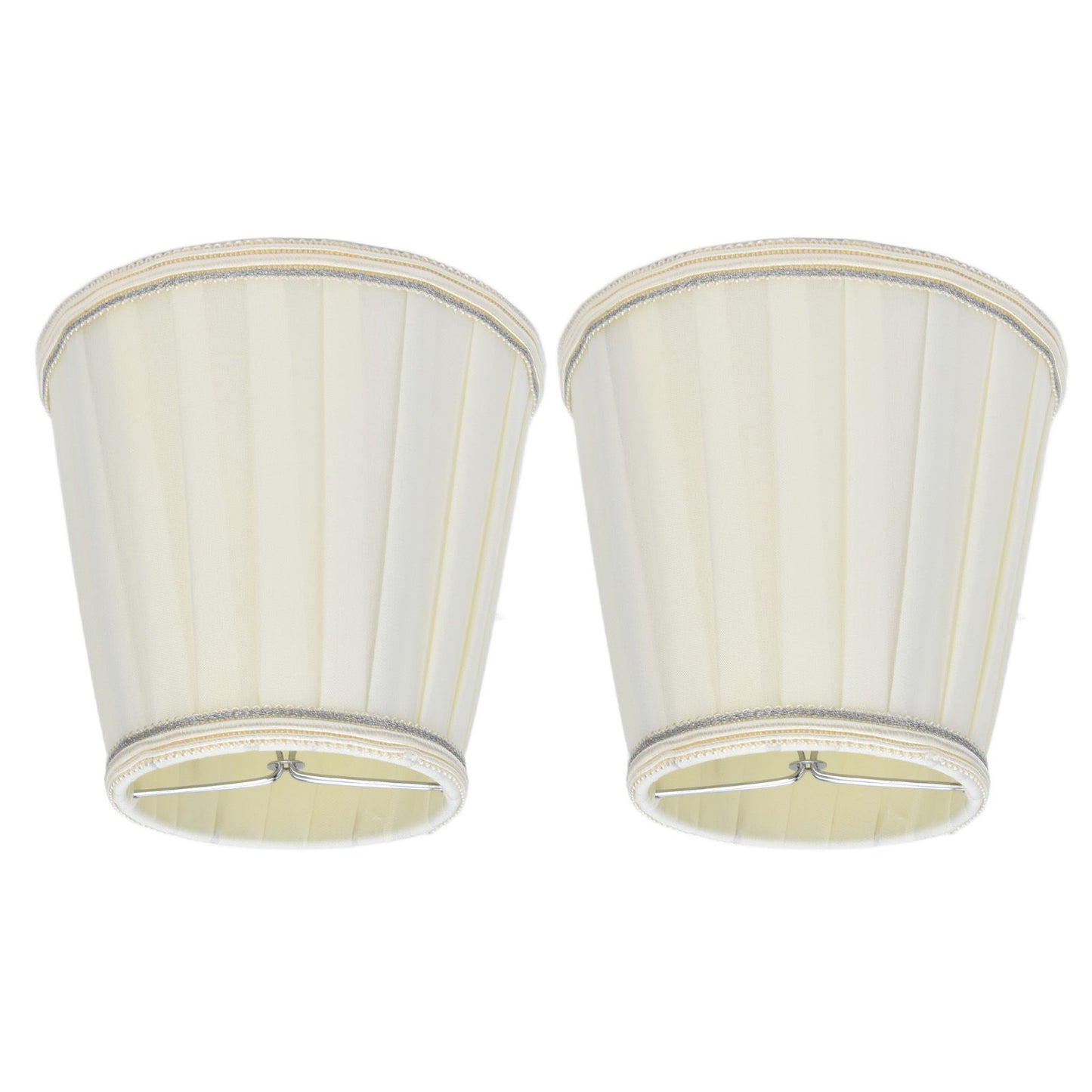 2 Pcs Double Small Lamp Shade Clip On Bulb Comfortable Material Barrel Fabric Lampshade for Table Chandelier V1294-YM0523-3119210203614