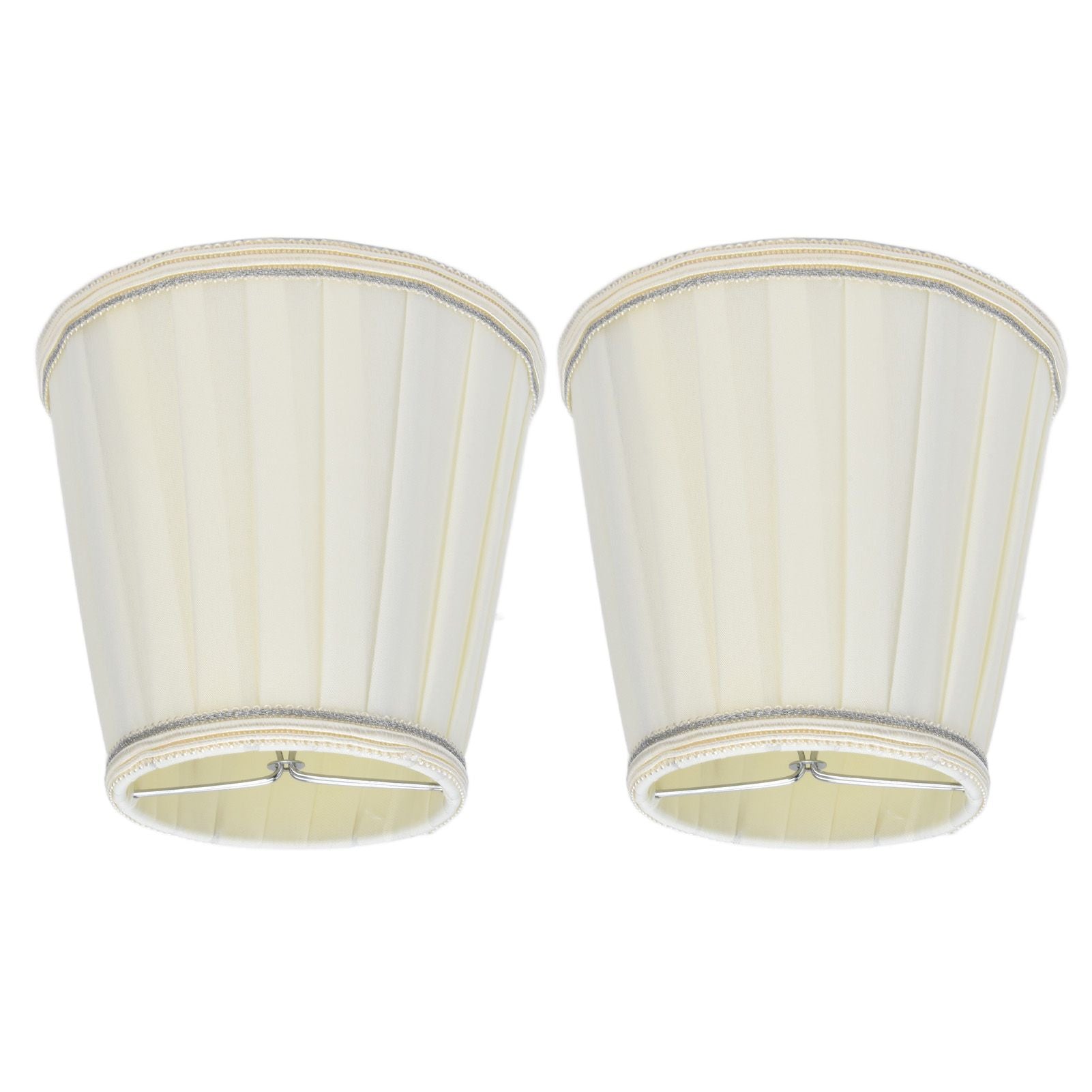 2 Pcs Double Small Lamp Shade Clip On Bulb Comfortable Material Barrel Fabric Lampshade for Table Chandelier V1294-YM0523-3119210203614