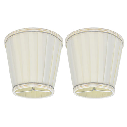 2 Pcs Double Small Lamp Shade Clip On Bulb Comfortable Material Barrel Fabric Lampshade for Table Chandelier V1294-YM0523-3119210203614