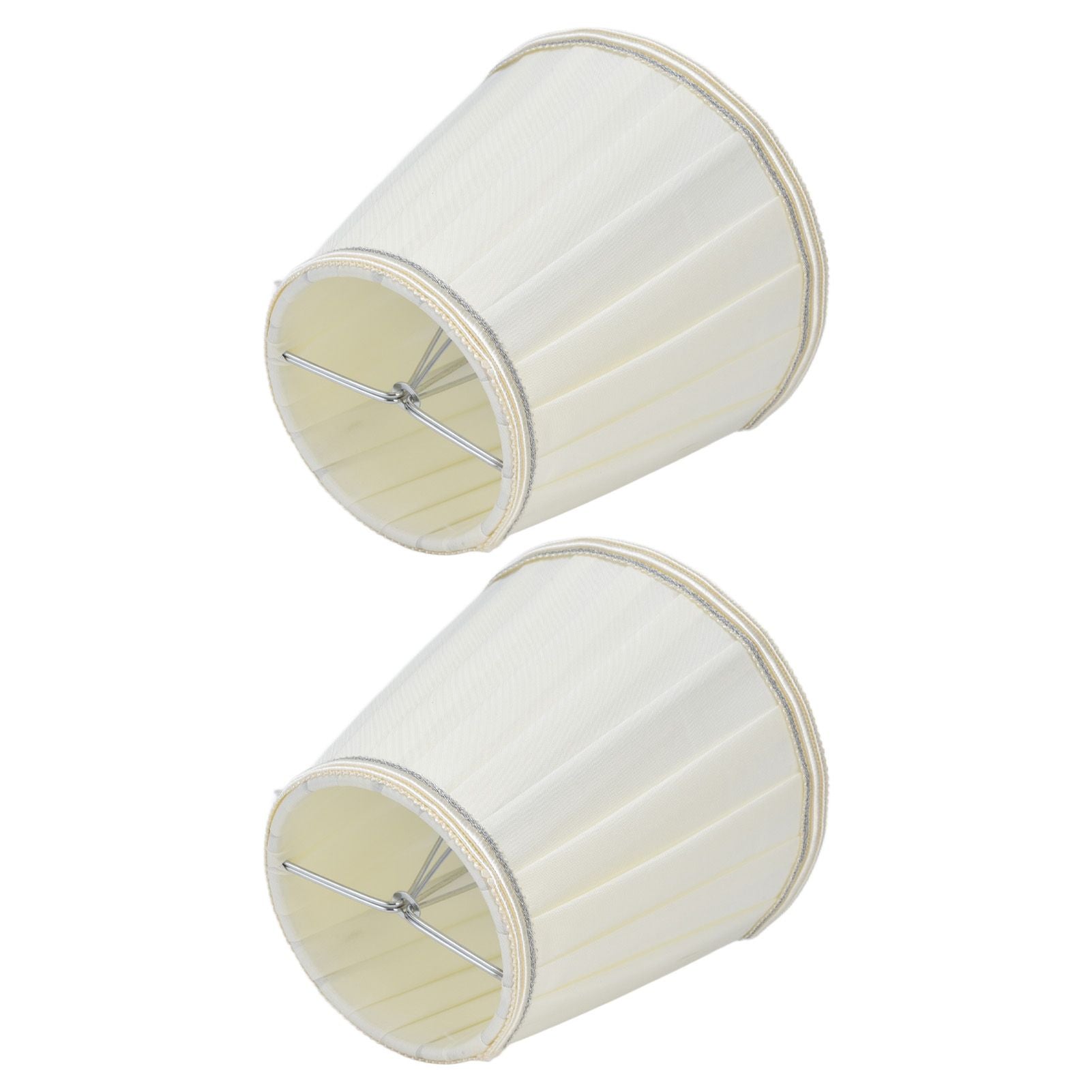 2 Pcs Double Small Lamp Shade Clip On Bulb Comfortable Material Barrel Fabric Lampshade for Table Chandelier V1294-YM0523-3119210203614