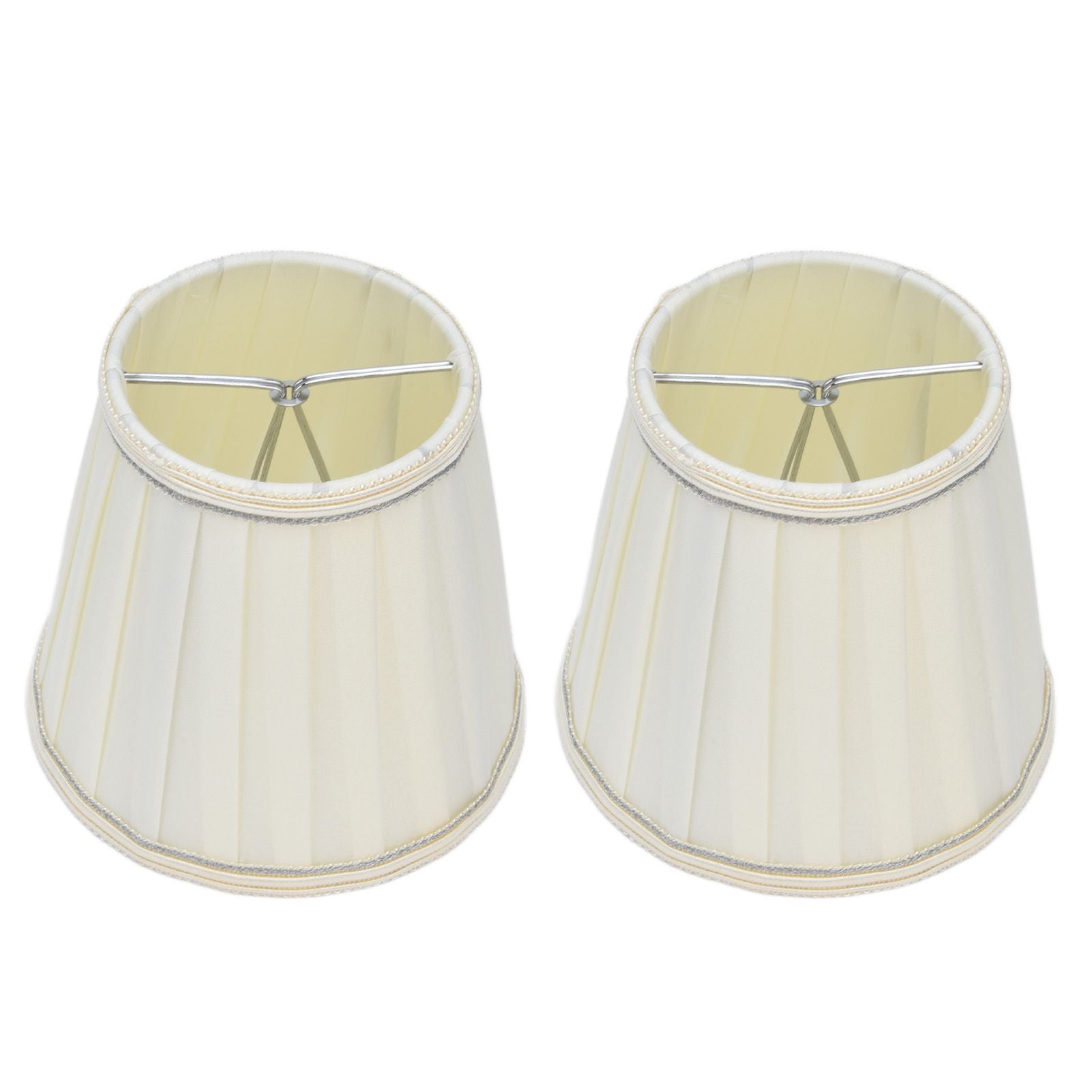 2 Pcs Double Small Lamp Shade Clip On Bulb Comfortable Material Barrel Fabric Lampshade for Table Chandelier V1294-YM0523-3119210203614