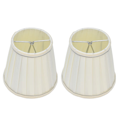 2 Pcs Double Small Lamp Shade Clip On Bulb Comfortable Material Barrel Fabric Lampshade for Table Chandelier V1294-YM0523-3119210203614