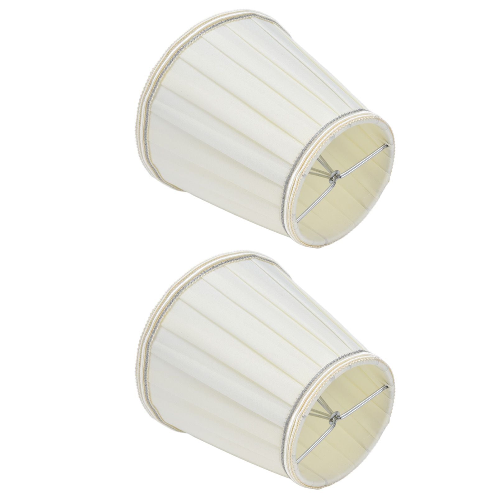2 Pcs Double Small Lamp Shade Clip On Bulb Comfortable Material Barrel Fabric Lampshade for Table Chandelier V1294-YM0523-3119210203614
