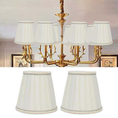 2 Pcs Double Small Lamp Shade Clip On Bulb Comfortable Material Barrel Fabric Lampshade for Table Chandelier V1294-YM0523-3119210203614