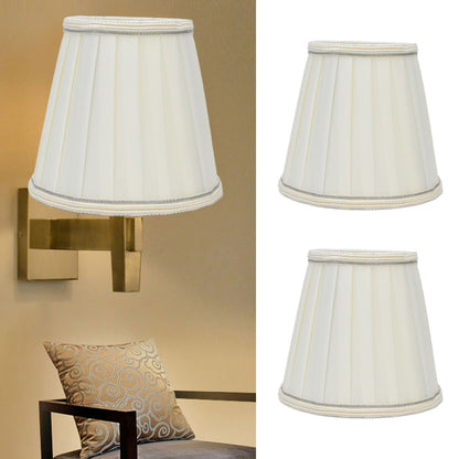 2 Pcs Double Small Lamp Shade Clip On Bulb Comfortable Material Barrel Fabric Lampshade for Table Chandelier V1294-YM0523-3119210203614