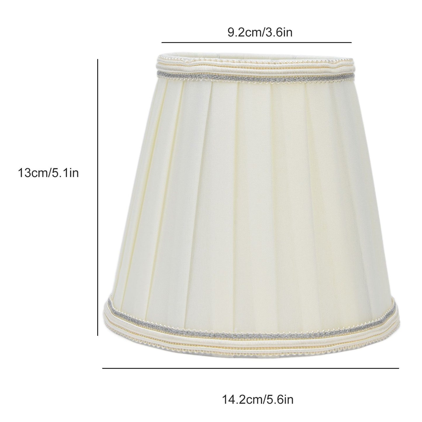 2 Pcs Double Small Lamp Shade Clip On Bulb Comfortable Material Barrel Fabric Lampshade for Table Chandelier V1294-YM0523-3119210203614