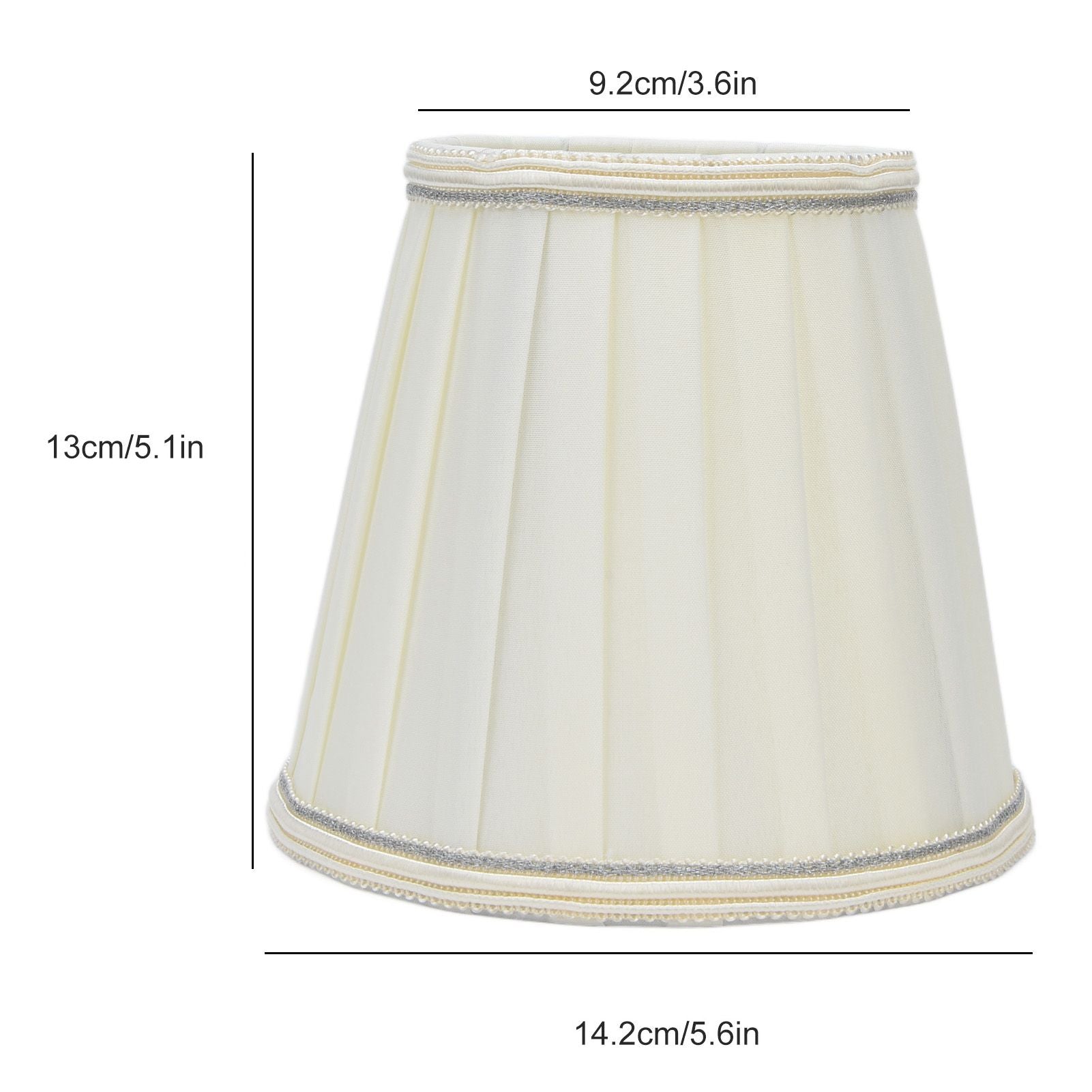 2 Pcs Double Small Lamp Shade Clip On Bulb Comfortable Material Barrel Fabric Lampshade for Table Chandelier V1294-YM0523-3119210203614