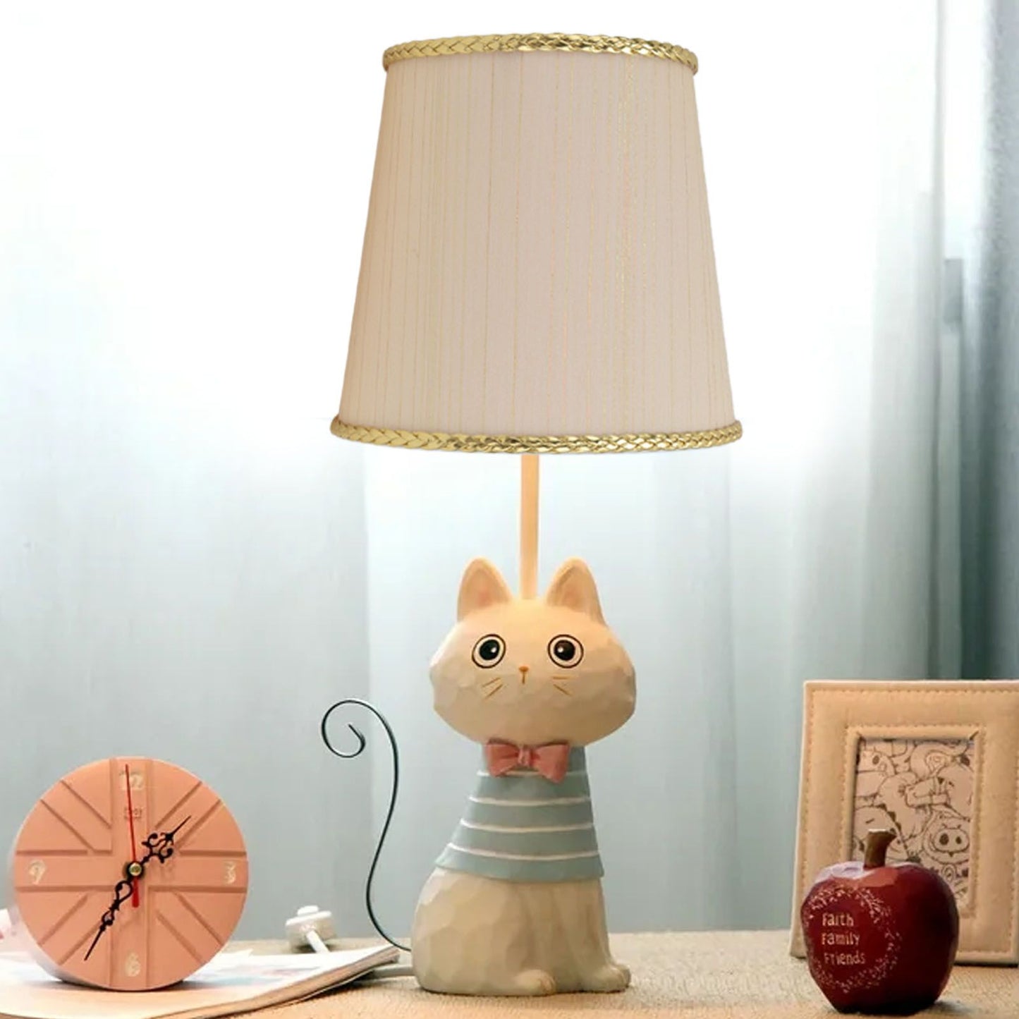 2PCS Small Lamp Shade Fabric Beige Golden Edge Lampshade for E14 Table Chandelier Wall Lamp V1294-YM0523-3119210205411